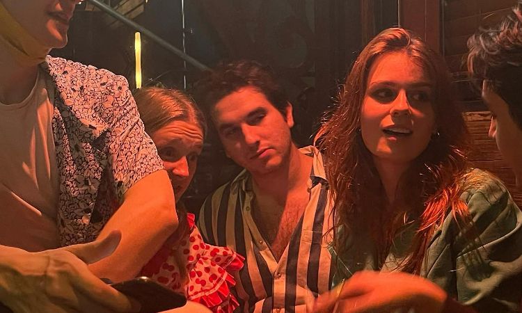 Wylie Quinn Anderson (right) at an event with friends.